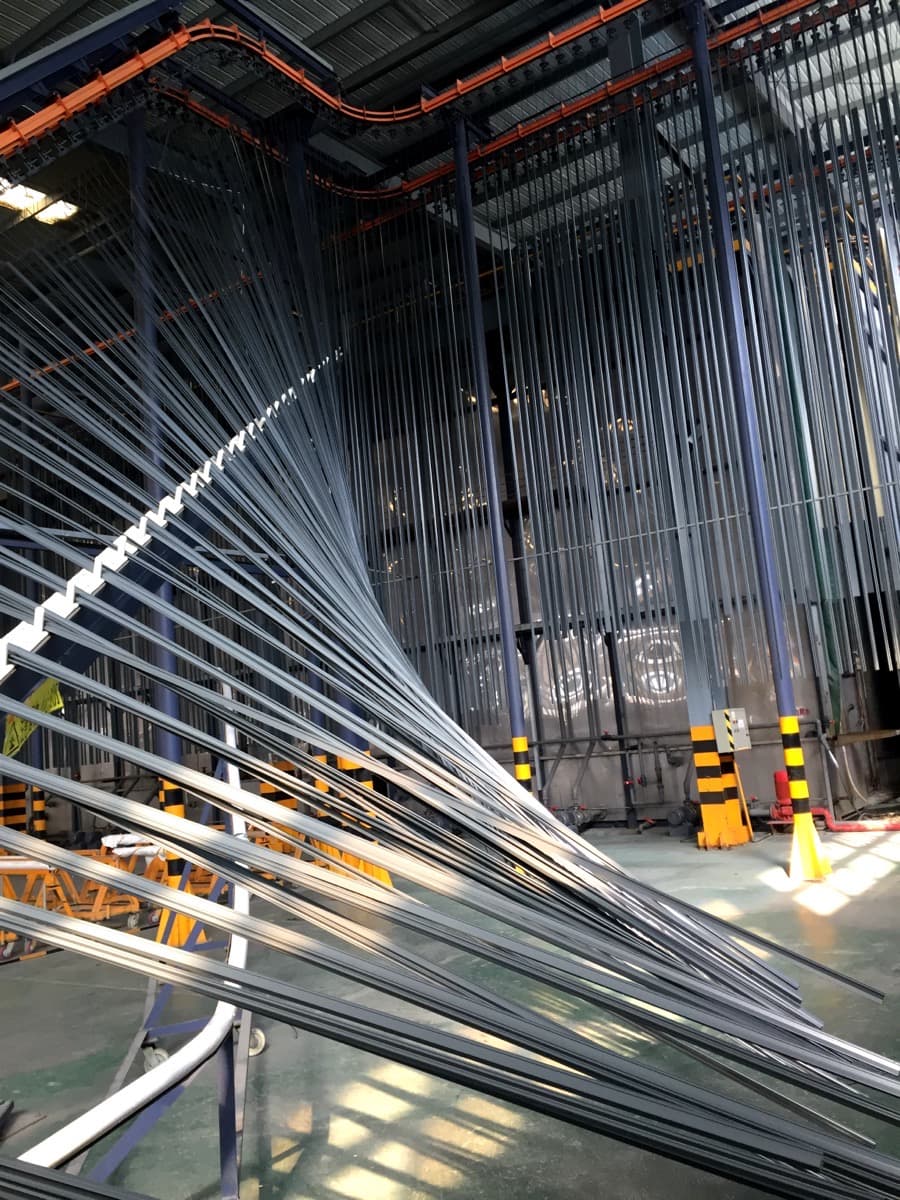 Anodizado y recubrimiento en polvo — CBM Global factory, Shandong