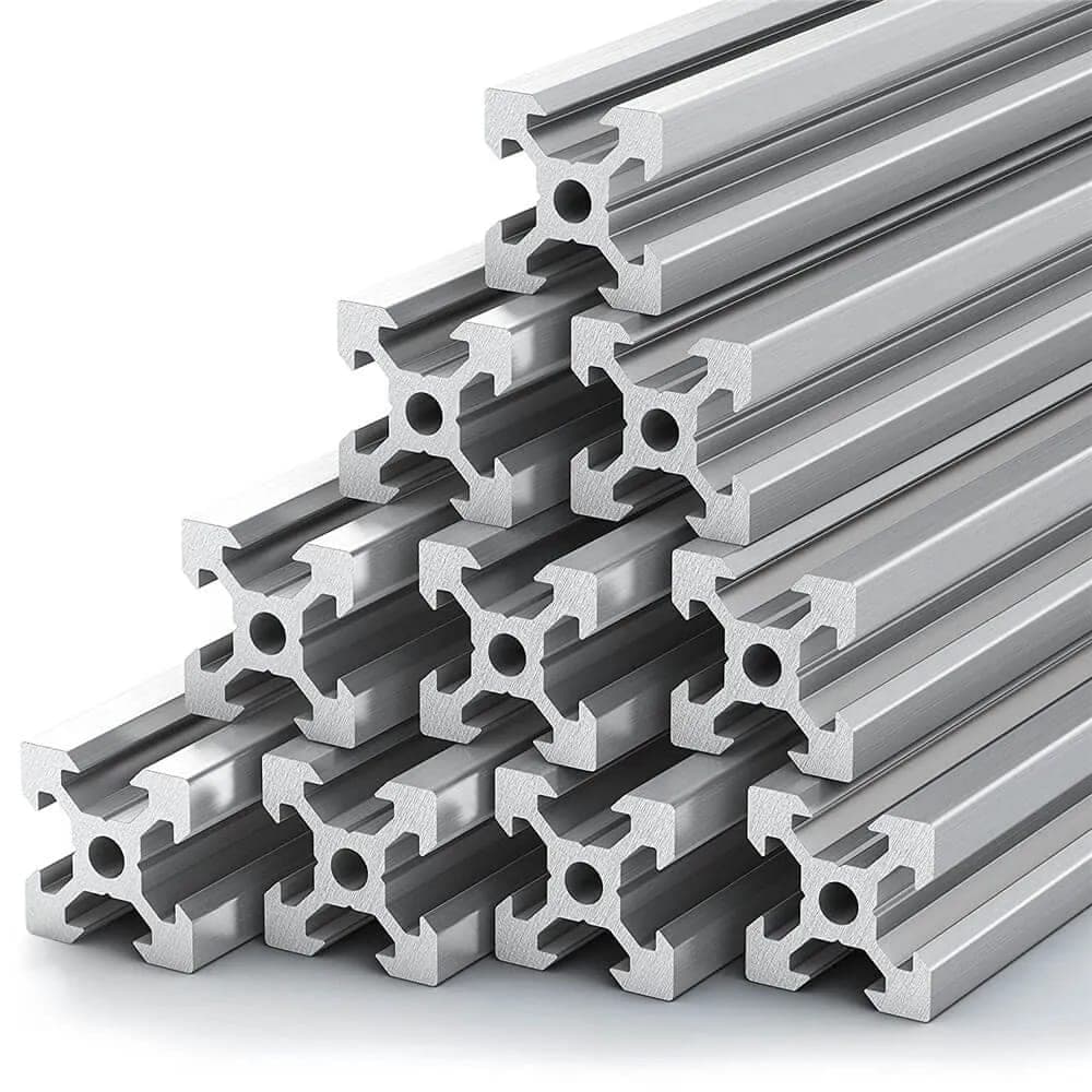 Perfiles industriales ranurados en T — product photograph