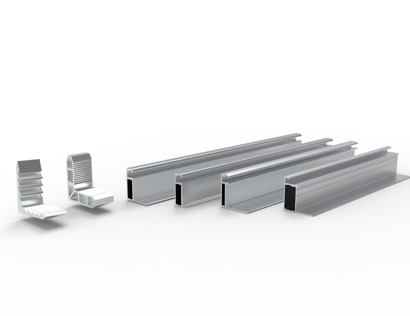 Marcos y estructuras de montaje para paneles solares — product photograph